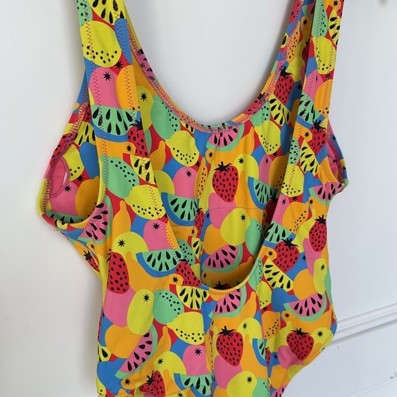 Free People It's Now Cool Swimsuit Fruit Print TUTTI FRUTTI One-Piece Small - Picture 8 of 11